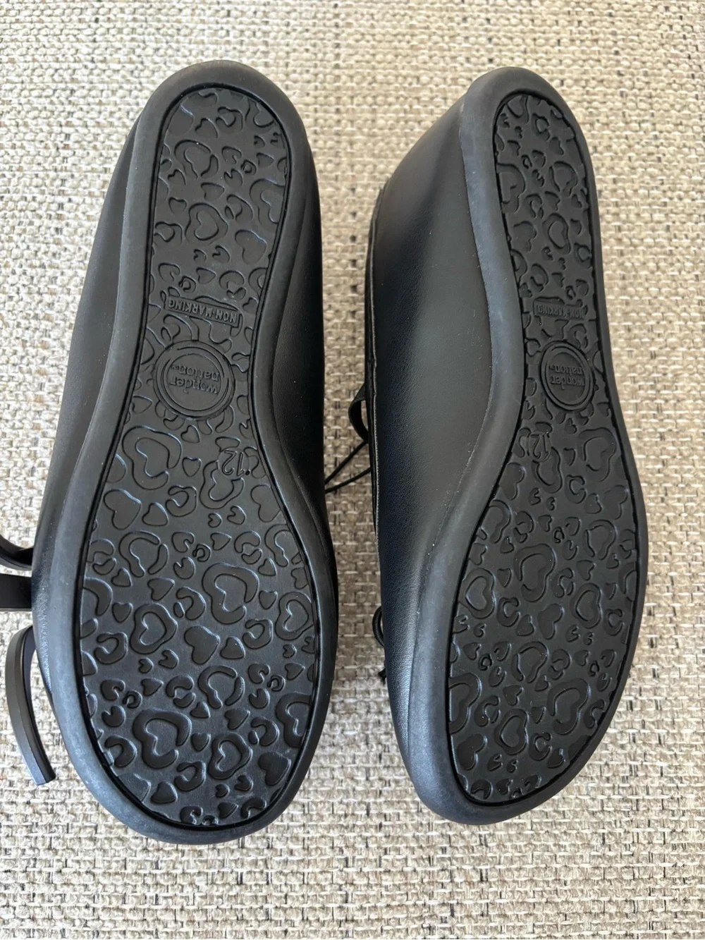 wonder nation Black Girls' Mary Jane Ballet Flats with Bow